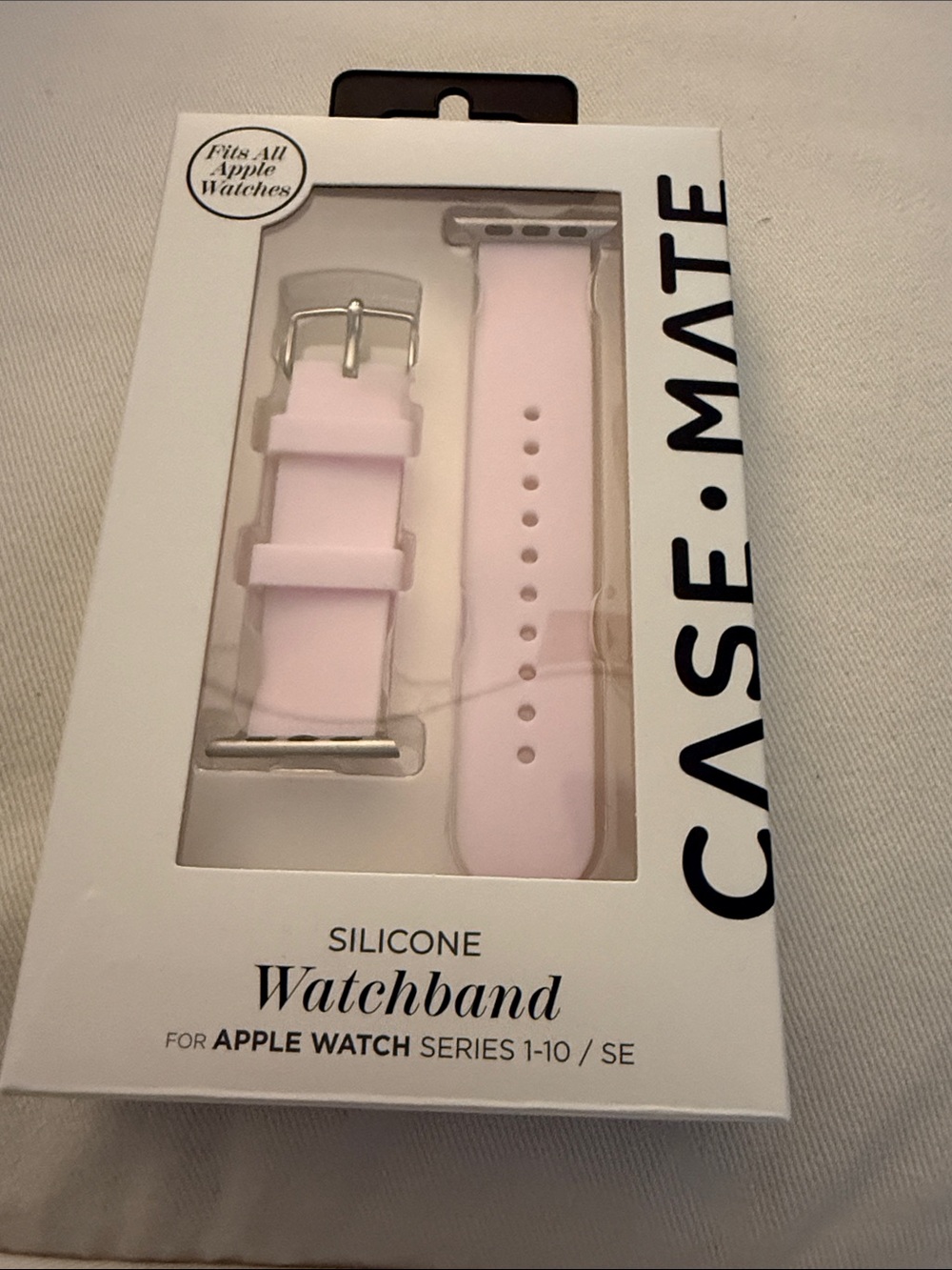 case-mate Silicone Watch Band for Apple Watches - Pale Pink